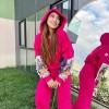 Özel Tasarım Pembe Sweatshirt , Makaron Butik