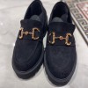 Gucci Toka Detaylı Siyah Loafer , Makaron Butik