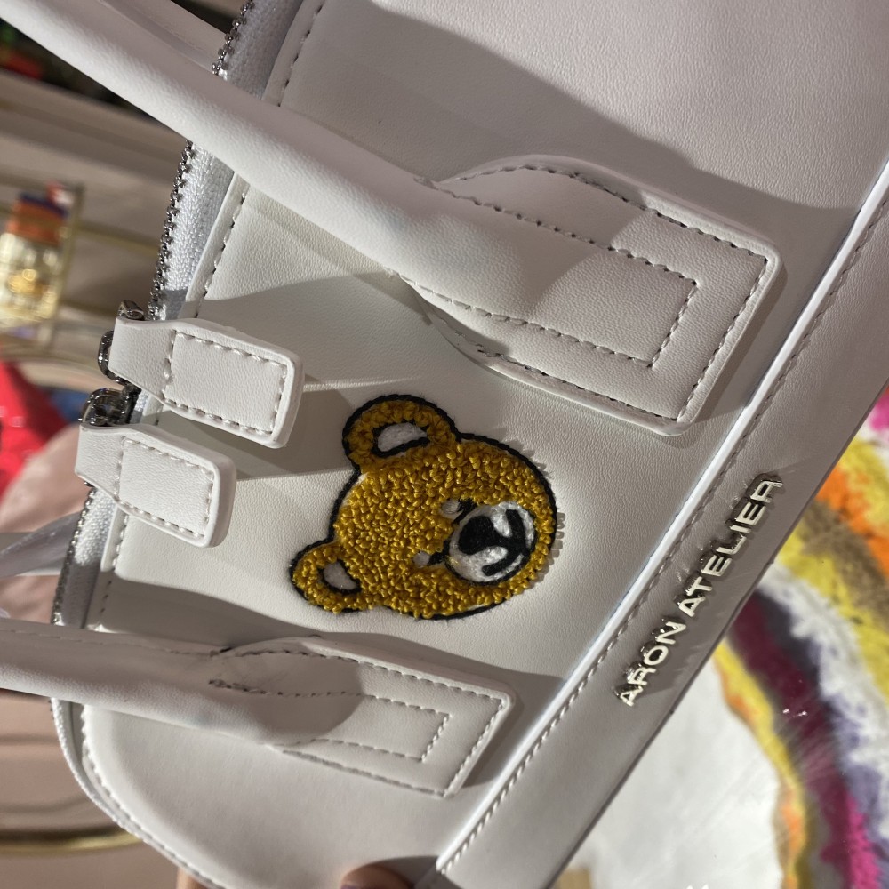 Teddy Tasarım Çanta Beyaz , Makaron Butik