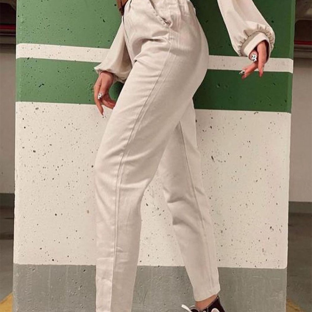 Kemerli Gabardin Pantalon , Makaron Butik