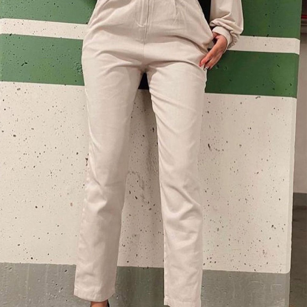 Kemerli Gabardin Pantalon , Makaron Butik